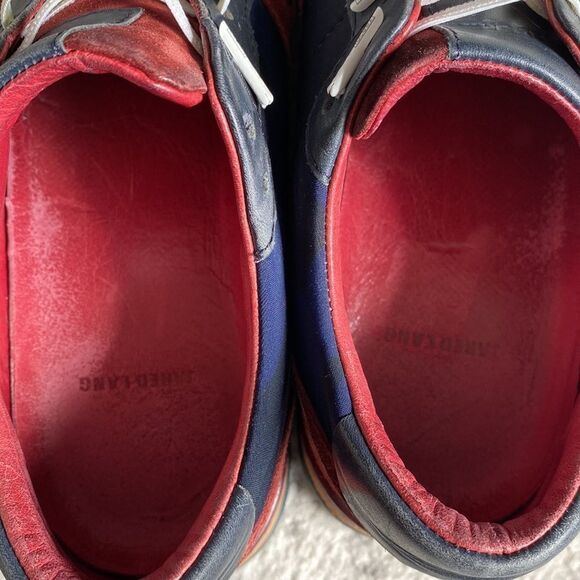 Jared Lang Camouflage Tech Camo Suede leather Sneakers size 9 in GUC size 42 - Picture 7 of 13